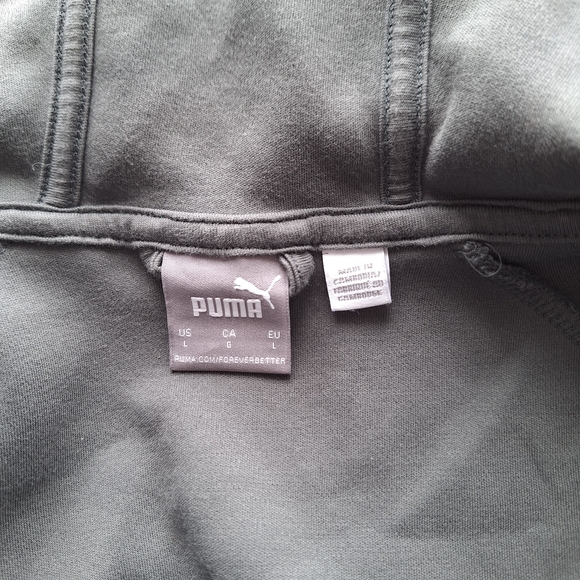 Puma Men's Gray and White Jacket - Picture 3 of 5